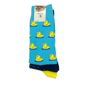 Panama Jack 2 Pair Rubber Duck & Dot Socks New